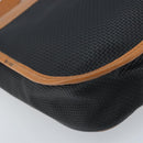 SAINT LAURENT Shoulder Bag Leather Black Gold Auth 166787-14