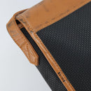 SAINT LAURENT Shoulder Bag Leather Black Gold Auth 166787-15