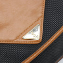 SAINT LAURENT Shoulder Bag Leather Black Gold Auth 166787-17