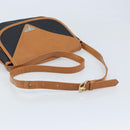 SAINT LAURENT Shoulder Bag Leather Black Gold Auth 166787-7