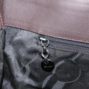 Salvatore Ferragamo Shoulder Bag Canvas Beige Silver Auth 166789-19