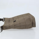 Salvatore Ferragamo Shoulder Bag Canvas Beige Silver Auth 166789-5