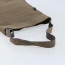 Salvatore Ferragamo Shoulder Bag Canvas Beige Silver Auth 166789-7