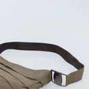 Salvatore Ferragamo Shoulder Bag Canvas Beige Silver Auth 166789-8