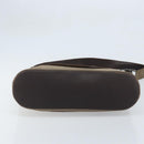 Salvatore Ferragamo Shoulder Bag Canvas Beige Silver Auth 166789-9