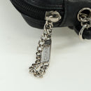 CHANEL Cambon Line Matelasse Shoulder Bag Leather Black Silver CC Auth 166791A-21