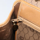 Christian Dior Honeycomb Canvas Hand Bag PVC Beige Gold Auth 166792-20
