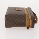 CELINE Macadam Canvas Pouch PVC Leather 2 Set Brown Auth 166796-11