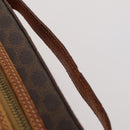 CELINE Macadam Canvas Pouch PVC Leather 2 Set Brown Auth 166796-13