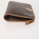 CELINE Macadam Canvas Pouch PVC Leather 2 Set Brown Auth 166796-4