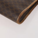 CELINE Macadam Canvas Pouch PVC Leather 2 Set Brown Auth 166796-7