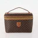 CELINE Macadam Canvas Pouch PVC Leather 2 Set Brown Auth 166796-9