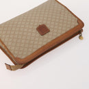 CELINE Macadam Canvas C Sulky Bag PVC Leather 4 Set Brown Beige Navy Auth 166797-11
