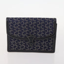 CELINE Macadam Canvas C Sulky Bag PVC Leather 4 Set Brown Beige Navy Auth 166797-20