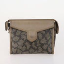 Burberrys Saint Laurent Clutch Bag Leather 2 Set Brown Beige Auth 166798-10