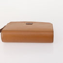 Burberrys Saint Laurent Clutch Bag Leather 2 Set Brown Beige Auth 166798-6