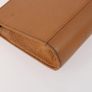 Burberrys Saint Laurent Clutch Bag Leather 2 Set Brown Beige Auth 166798-7