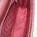 CARTIER Must Line Shoulder Bag Leather 3 Set Bordeaux Gold Auth 166800-22