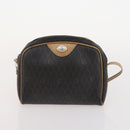 BALLY PRADA Dior Honeycomb Canvas Bag PVC Leather Satin 3 Set Black Auth 166801-17