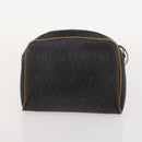 BALLY PRADA Dior Honeycomb Canvas Bag PVC Leather Satin 3 Set Black Auth 166801-18