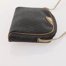 BALLY PRADA Dior Honeycomb Canvas Bag PVC Leather Satin 3 Set Black Auth 166801-19