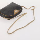 BALLY PRADA Dior Honeycomb Canvas Bag PVC Leather Satin 3 Set Black Auth 166801-20