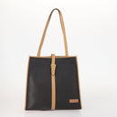 BALLY PRADA Dior Honeycomb Canvas Bag PVC Leather Satin 3 Set Black Auth 166801-2