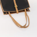 BALLY PRADA Dior Honeycomb Canvas Bag PVC Leather Satin 3 Set Black Auth 166801-5