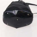 GUCCI Bamboo Hand Bag Nylon 2way 2 Set Black Auth 166802-7