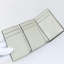 LOEWE Anagram Wallet Leather Blue Silver Auth 166820-9