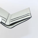 LOEWE Anagram Wallet Leather Blue Silver Auth 166820-18