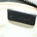 BVLGARI Shoulder Bag Denim Blue Silver Auth 166825-20