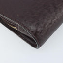 LOUIS VUITTON Taiga Baikal Clutch Bag Grizzly M30188 LV Auth 166830-11