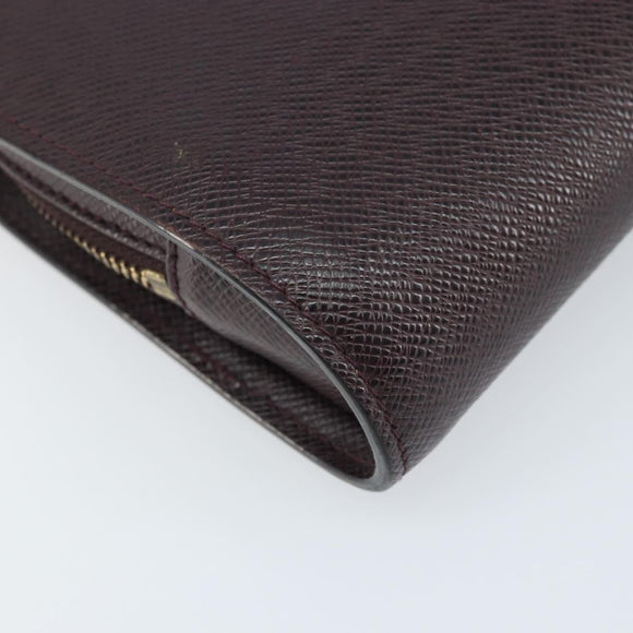 LOUIS VUITTON Taiga Baikal Clutch Bag Grizzly M30188 LV Auth 166830