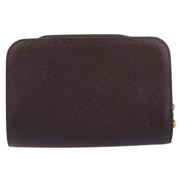 LOUIS VUITTON Taiga Baikal Clutch Bag Grizzly M30188 LV Auth 166830