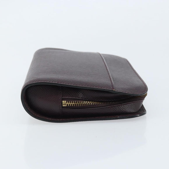 LOUIS VUITTON Taiga Baikal Clutch Bag Grizzly M30188 LV Auth 166830