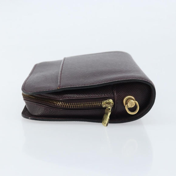 LOUIS VUITTON Taiga Baikal Clutch Bag Grizzly M30188 LV Auth 166830