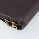 LOUIS VUITTON Taiga Baikal Clutch Bag Grizzly M30188 LV Auth 166830-9