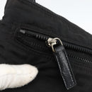 FENDI Zucca Canvas Shoulder Bag Black Silver Auth 166831-17