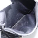 FENDI Zucca Canvas Shoulder Bag Black Silver Auth 166831-11