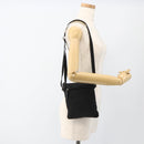 FENDI Zucca Canvas Shoulder Bag Black Silver Auth 166831-22