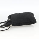 FENDI Zucca Canvas Shoulder Bag Black Silver Auth 166831-3