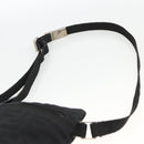 FENDI Zucca Canvas Shoulder Bag Black Silver Auth 166831-8