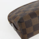 LOUIS VUITTON Damier Ebene Pochette Cosmetic PM Pouch N47516 LV Auth 166844-16