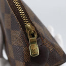 LOUIS VUITTON Damier Ebene Pochette Cosmetic PM Pouch N47516 LV Auth 166844-8