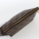 LOUIS VUITTON Damier Ebene Pochette Cosmetic PM Pouch N47516 LV Auth 166844-5
