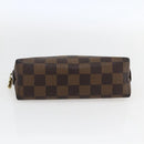 LOUIS VUITTON Damier Ebene Pochette Cosmetic PM Pouch N47516 LV Auth 166844-6