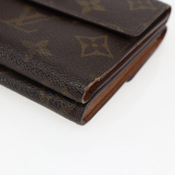 LOUIS VUITTON Monogram Porte Monnaie Bier Cartes Crdit M61652 LV Auth 166845