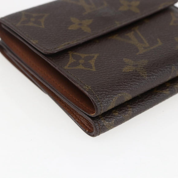 LOUIS VUITTON Monogram Porte Monnaie Bier Cartes Crdit M61652 LV Auth 166845