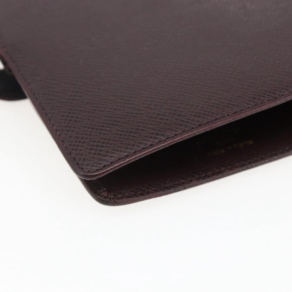 LOUIS VUITTON Taiga Agenda MM Day Planner Cover Acajou R20416 LV Auth 166846